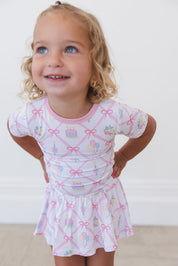 (PINK) Birthday - Bodysuit Dress