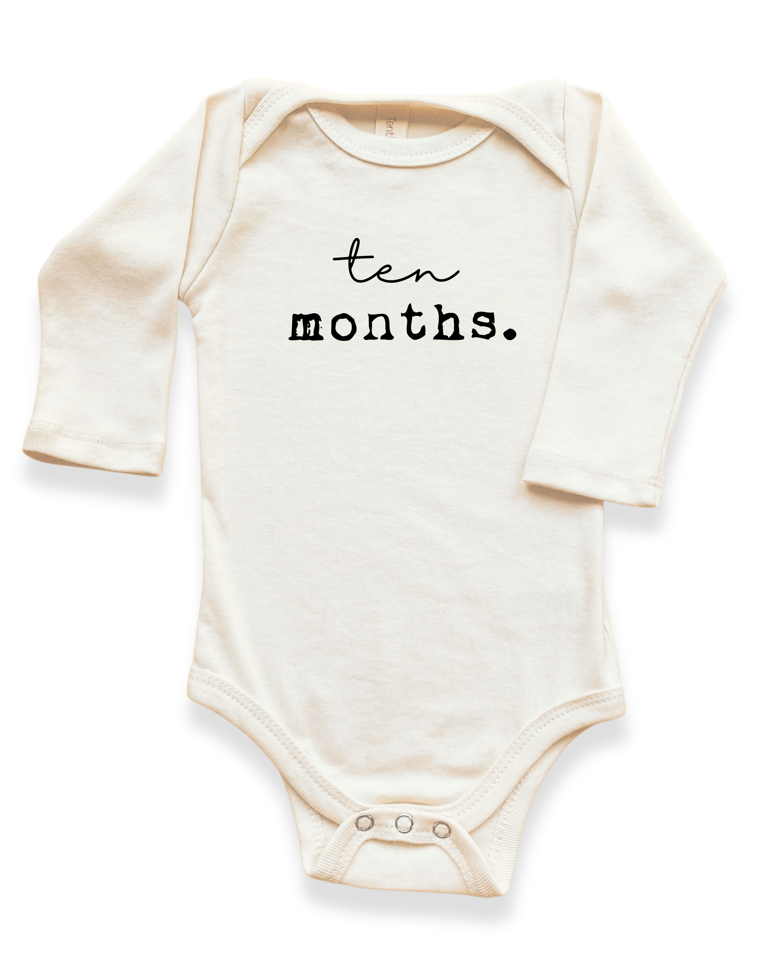 Monthly Milestones Organic Baby Bodysuit Long Sleeve