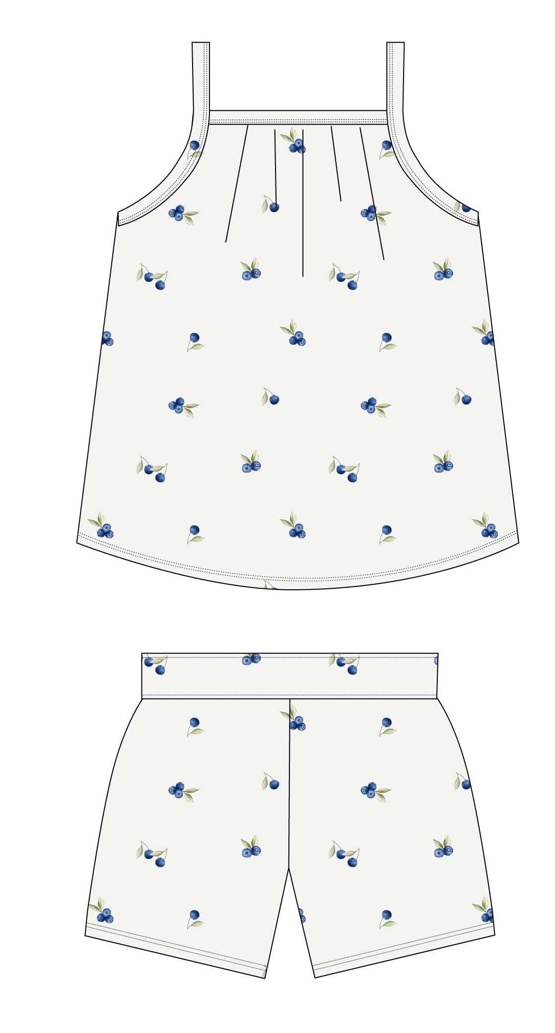 So Berry Sweet (ribbed) - Tank Short Set