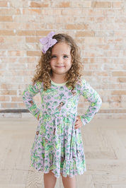 (PINK) Bayou Wishes - Ruffle Dress