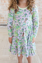 (PINK) Bayou Wishes - Ruffle Dress