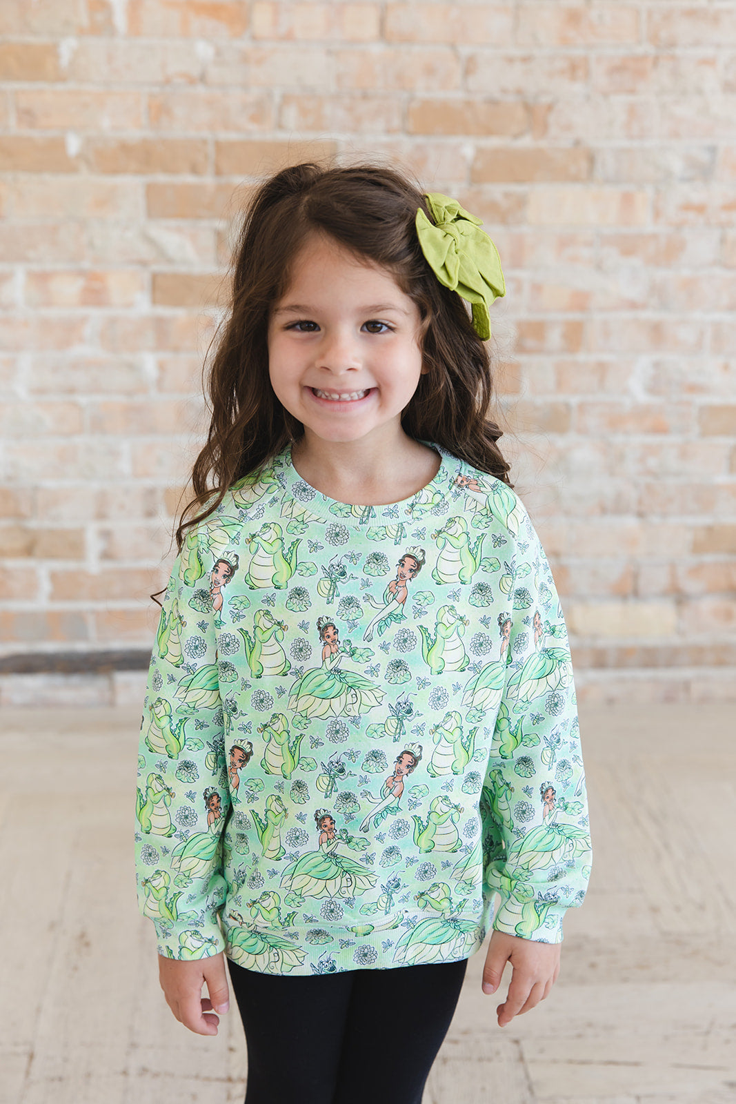 (GREEN) Bayou Wishes - Define Terry Sweatshirt