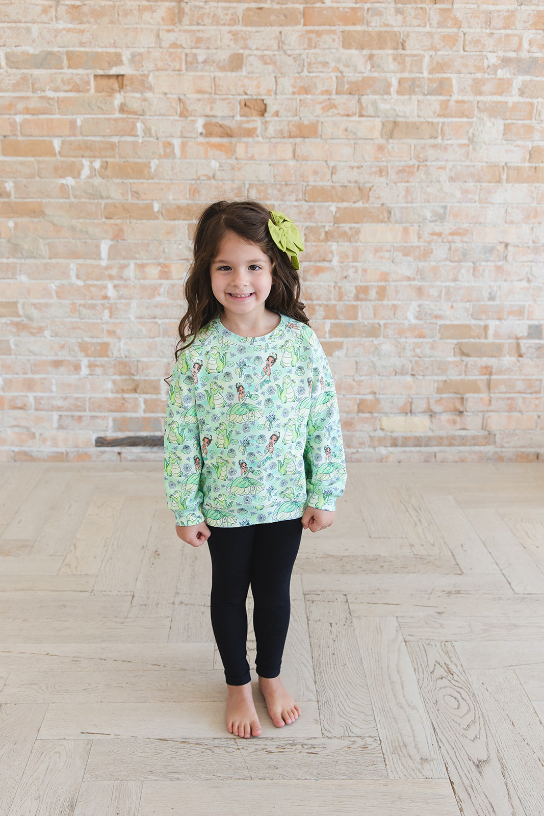 (GREEN) Bayou Wishes - Define Terry Sweatshirt
