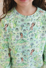 (GREEN) Bayou Wishes - Define Terry Sweatshirt