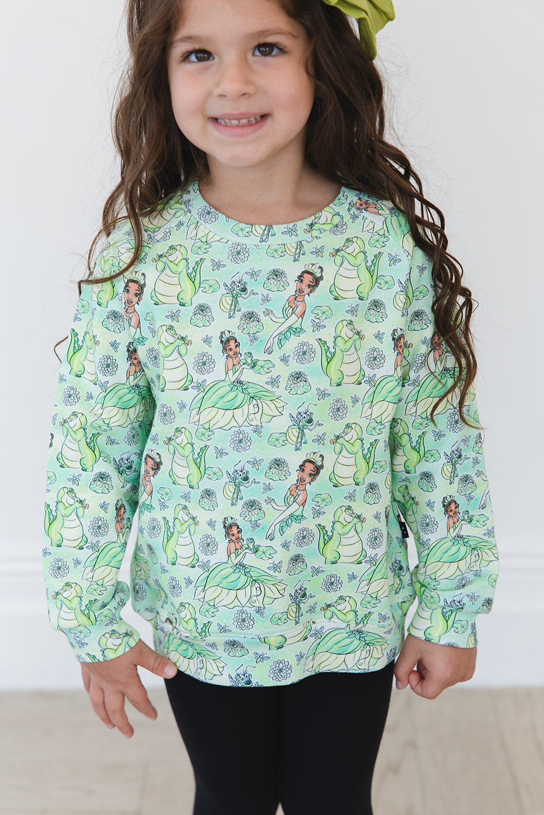 (GREEN) Bayou Wishes - Define Terry Sweatshirt