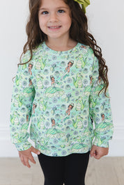 (GREEN) Bayou Wishes - Define Terry Sweatshirt