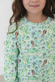 (GREEN) Bayou Wishes - Define Terry Sweatshirt