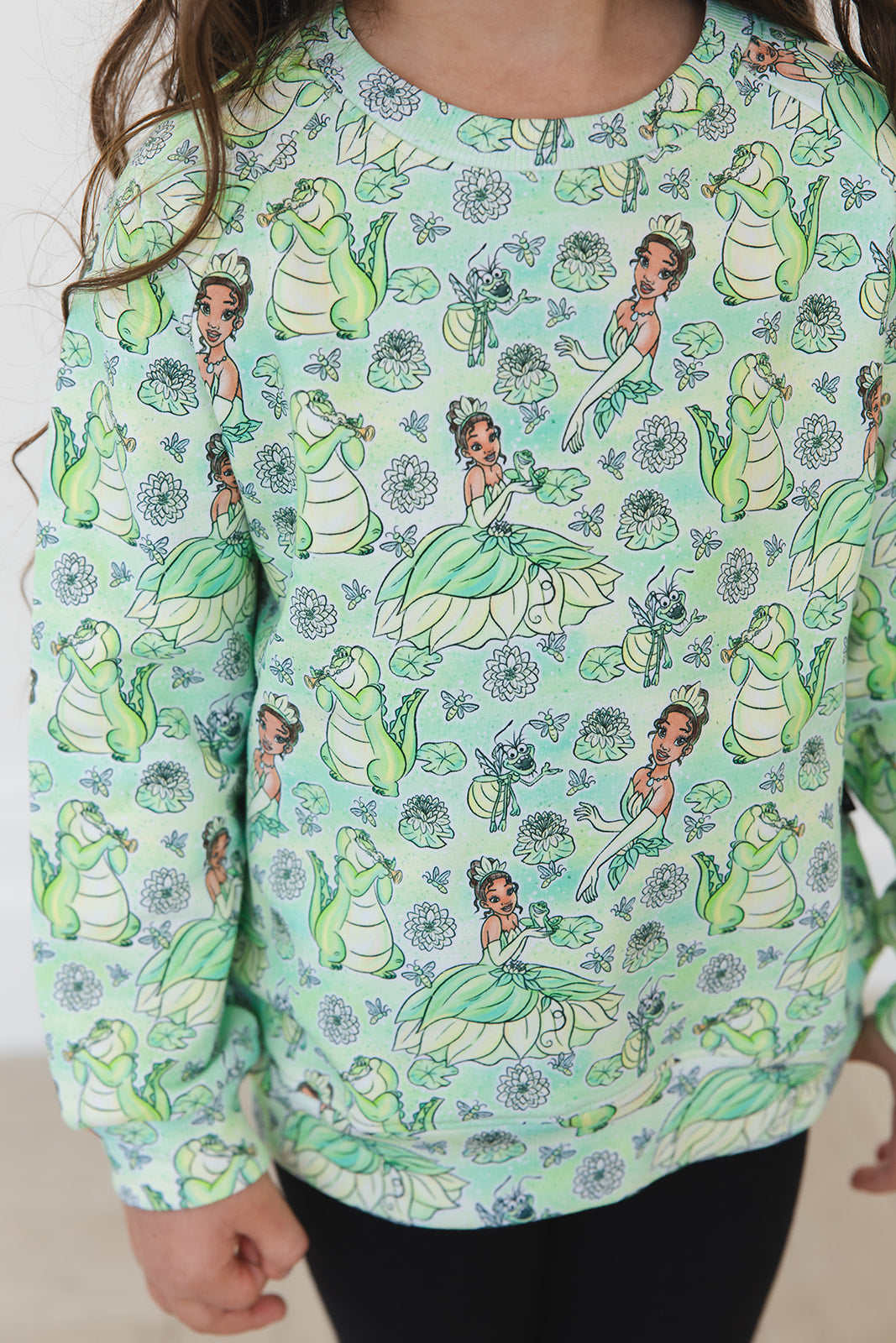 (GREEN) Bayou Wishes - Define Terry Sweatshirt