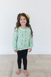 (GREEN) Bayou Wishes - Define Terry Sweatshirt