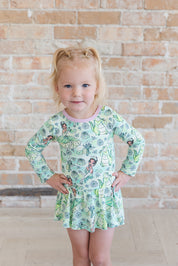 (GREEN) Bayou Wishes - Bodysuit Dress