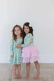 (GREEN) Bayou Wishes - Ruffle Dress
