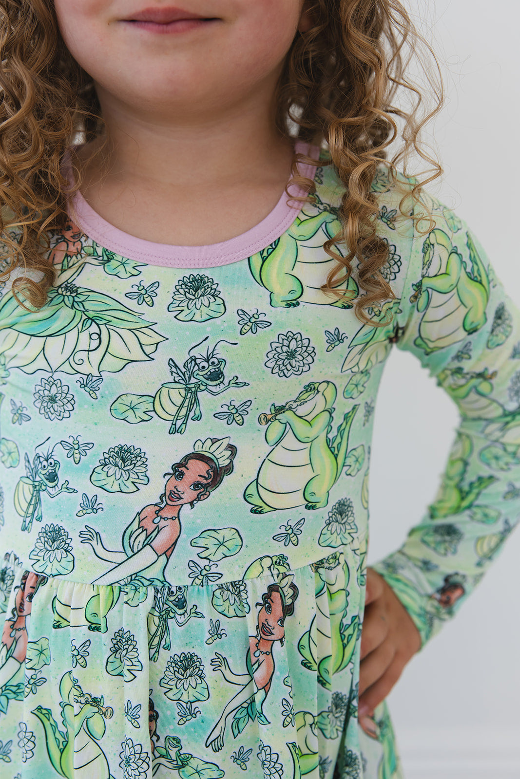 (GREEN) Bayou Wishes - Ruffle Dress