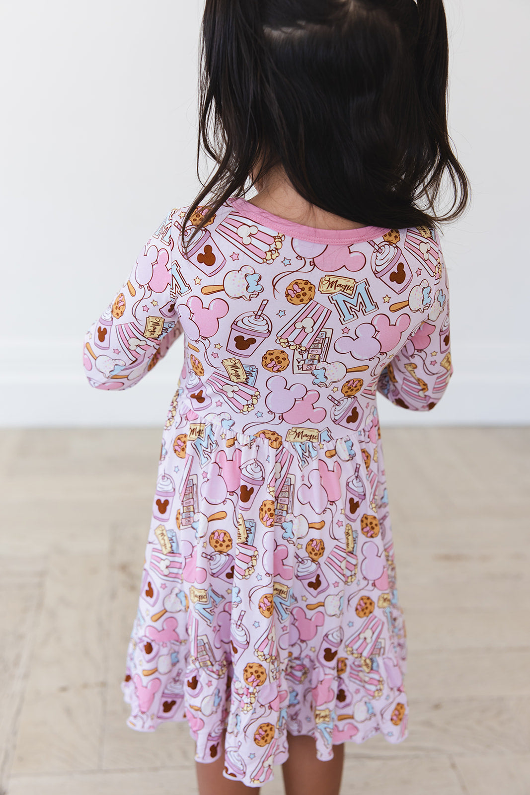 Snacks (pink) - Ruffle Dress