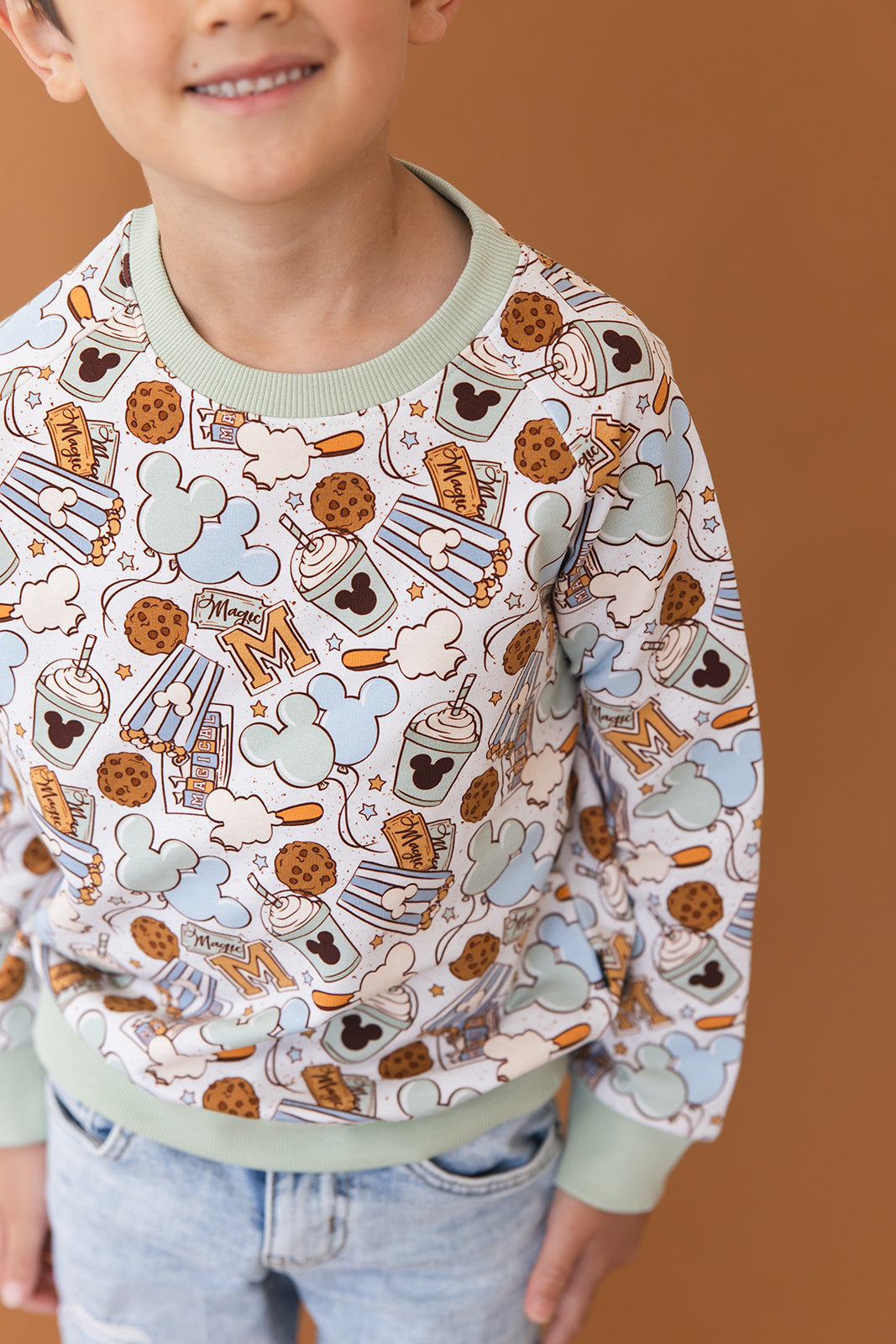 Snacks (green) - Define Terry Sweatshirt