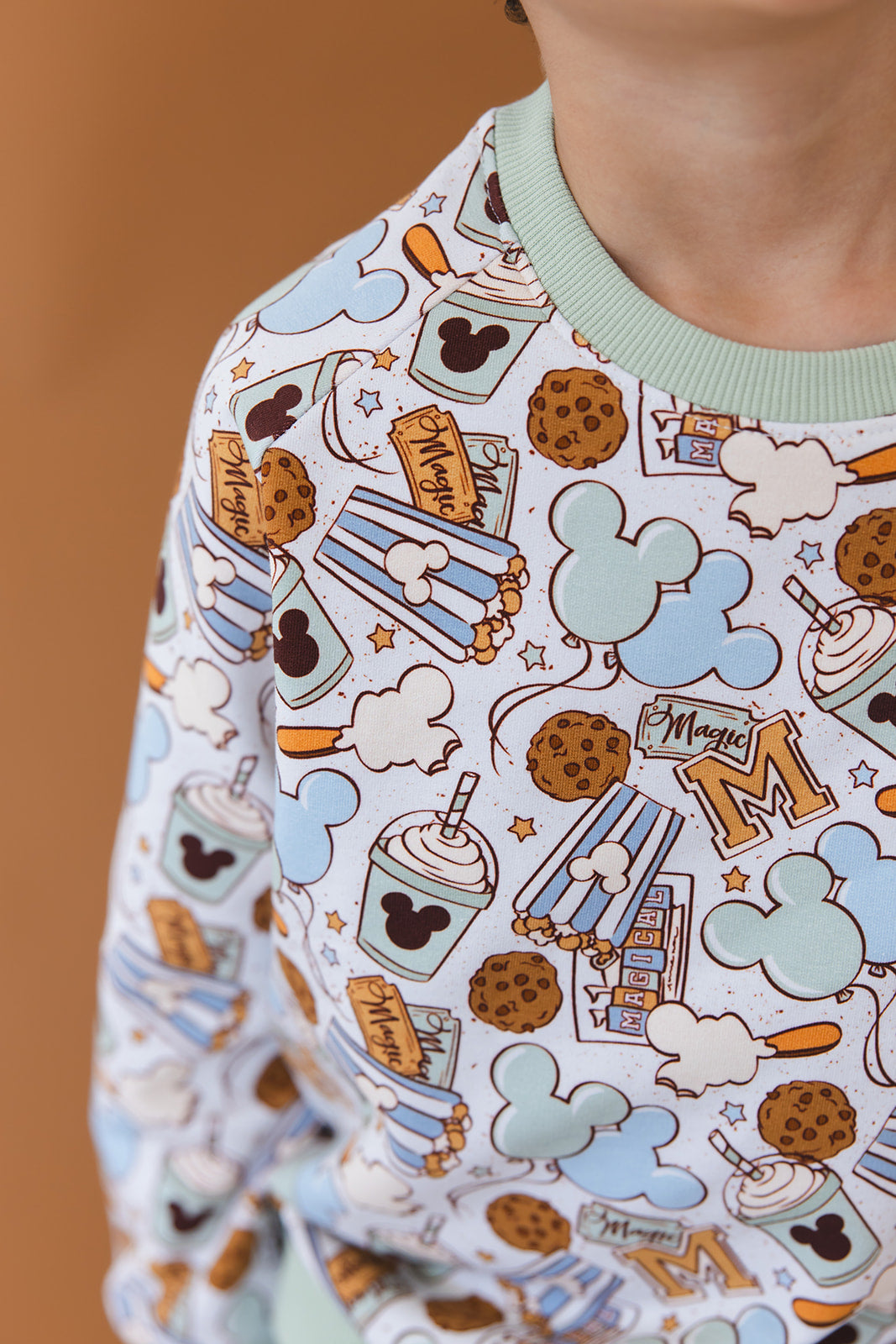 Snacks (green) - Define Terry Sweatshirt