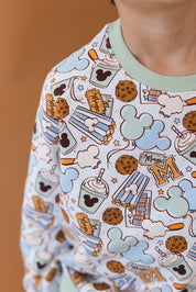 Snacks (green) - Define Terry Sweatshirt