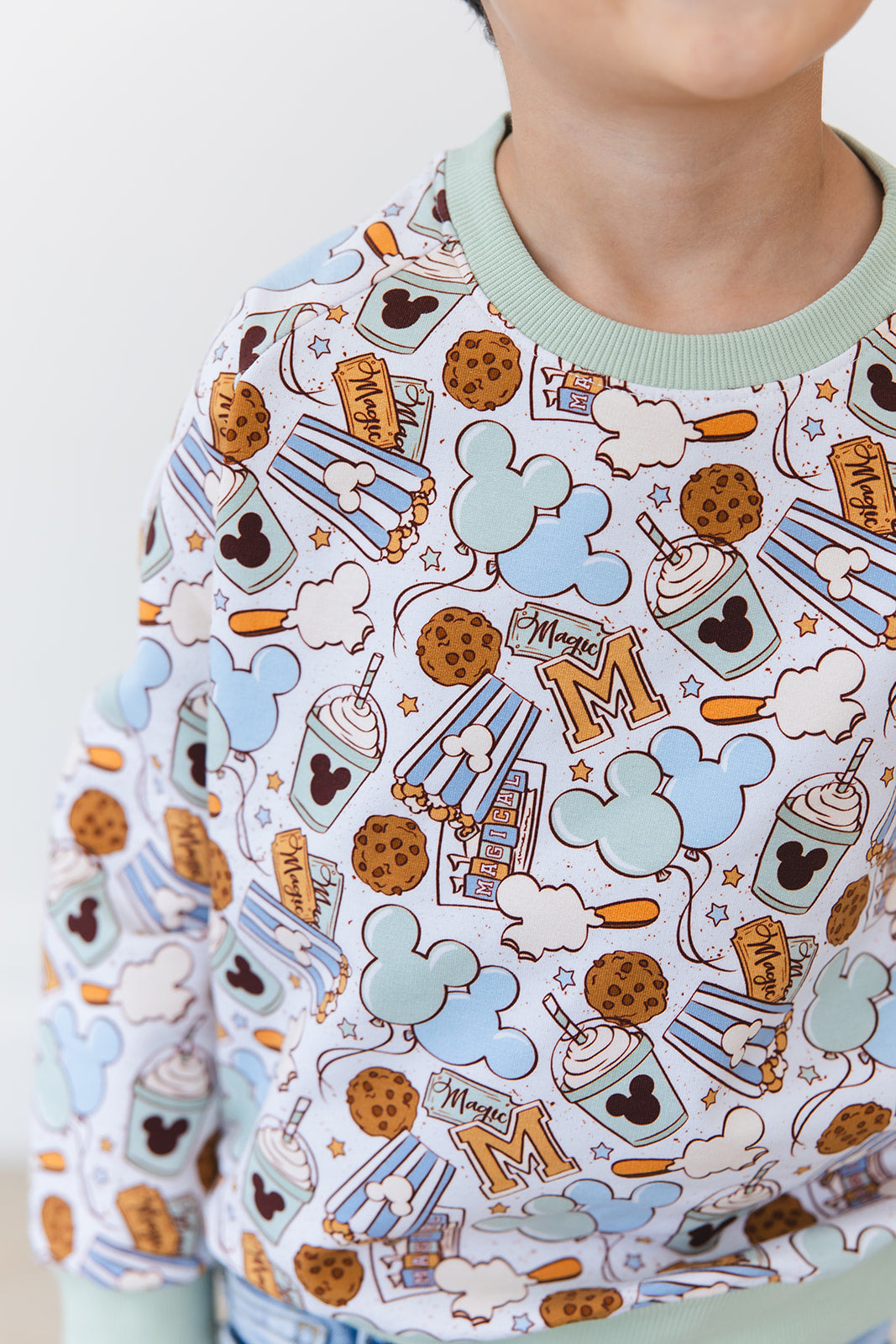 Snacks (green) - Define Terry Sweatshirt