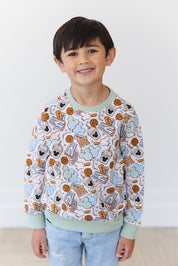 Snacks (green) - Define Terry Sweatshirt