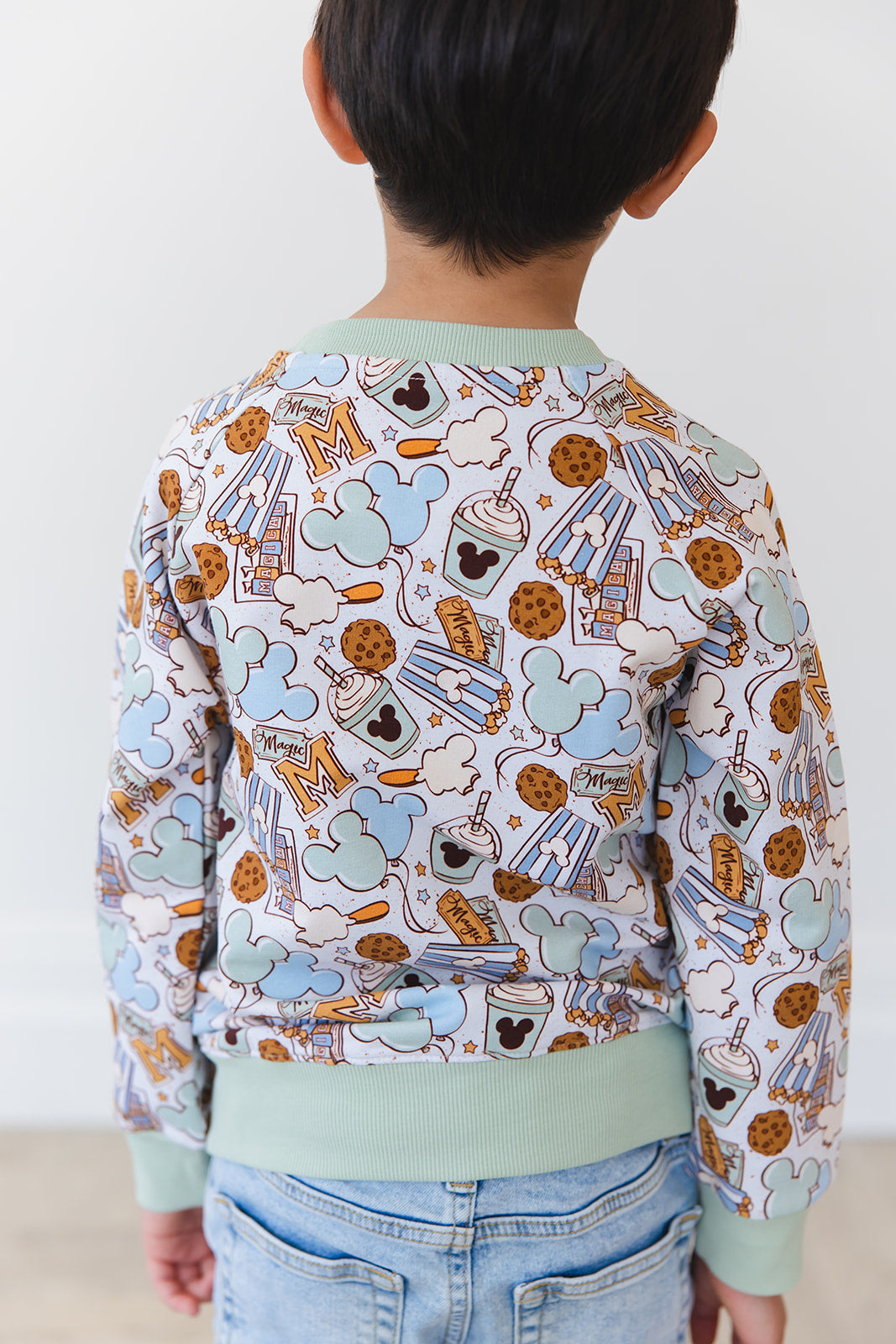 Snacks (green) - Define Terry Sweatshirt