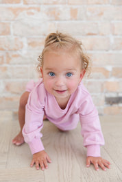 Ballet Pink - Cloud Terry Bubble Sweatshirt