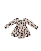 Fairytale Frights: Long Sleeve Baby Twirl Dress with Bodysuit