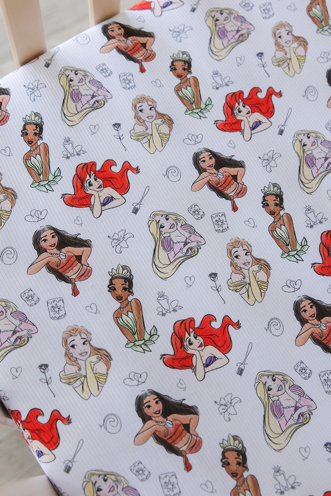 Doodle Princess (ribbed) - Lightweight Blanket