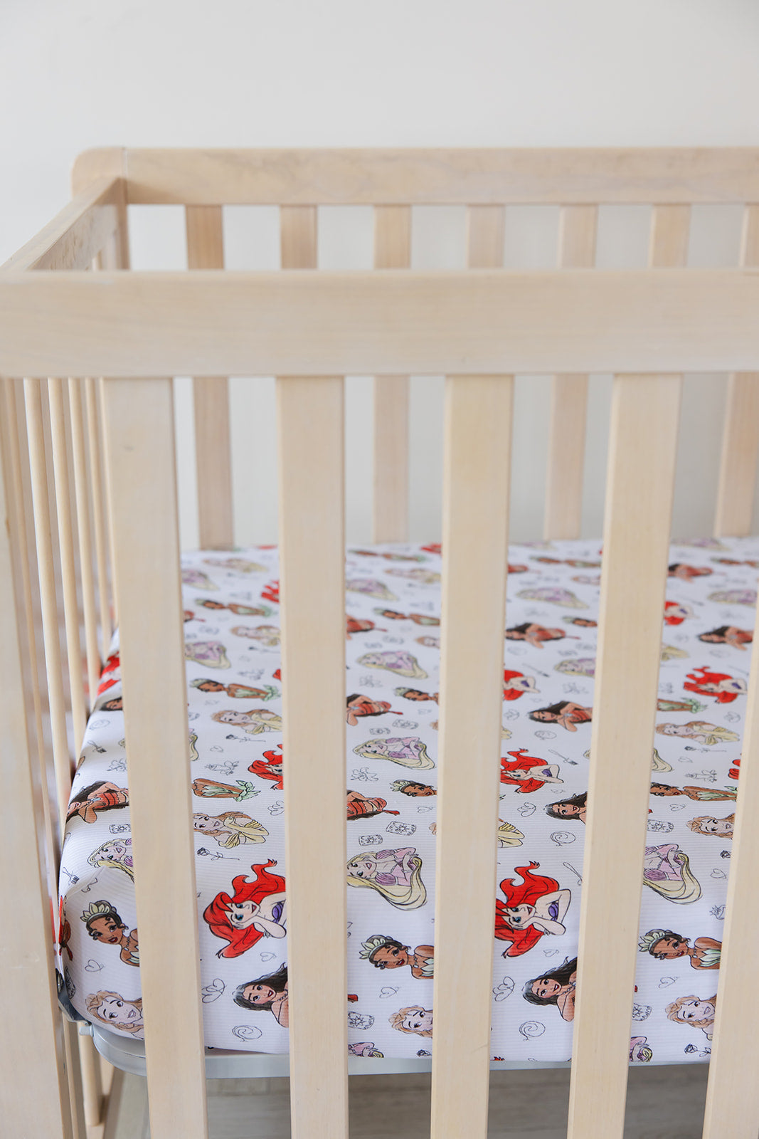 Doodle Princess (ribbed) - Crib Sheet