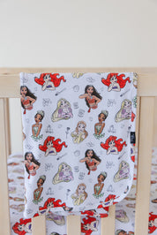 Doodle Princess (ribbed) - Lightweight Blanket