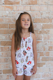 Doodle Princess (ribbed) - Tank Short Set