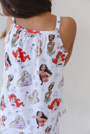 Doodle Princess (ribbed) - Tank Short Set