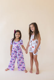 Doodle Princess (ribbed) - Tank Short Set