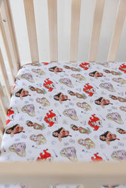 Doodle Princess (ribbed) - Crib Sheet