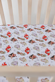 Doodle Princess (ribbed) - Crib Sheet