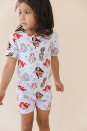 Doodle Princess (ribbed) - Biker Short Set