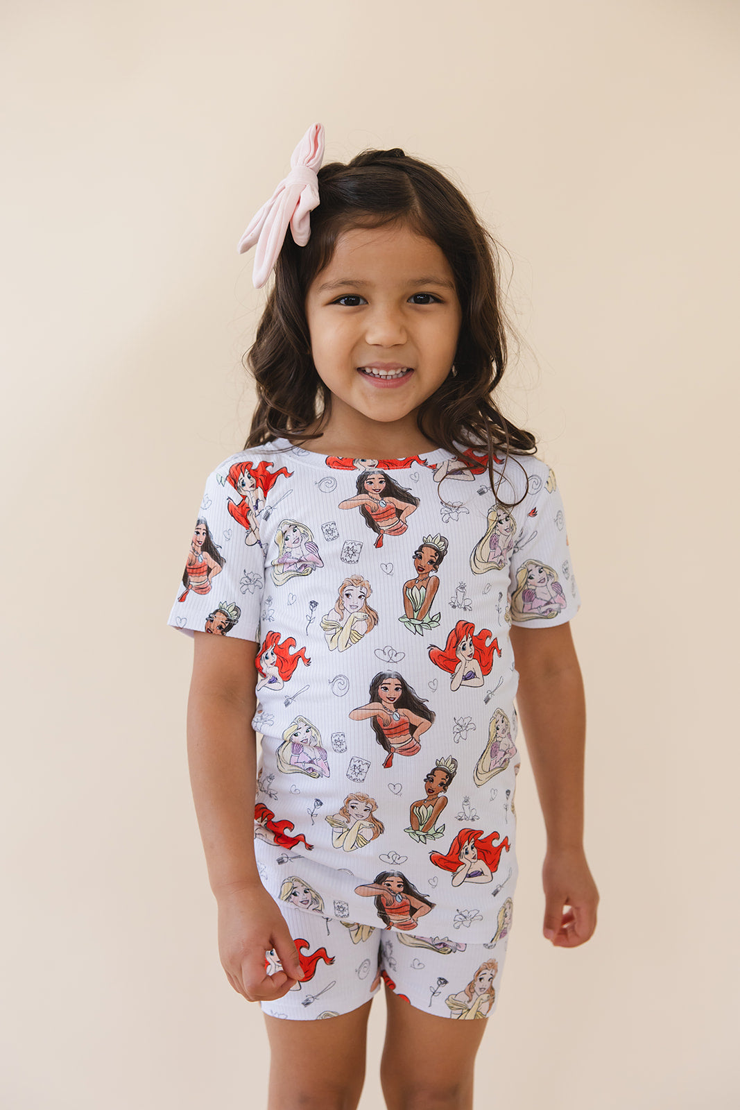 Doodle Princess (ribbed) - Biker Short Set