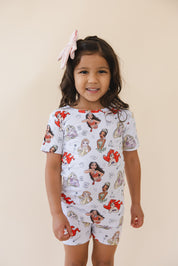 Doodle Princess (ribbed) - Biker Short Set