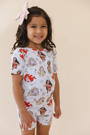 Doodle Princess (ribbed) - Biker Short Set