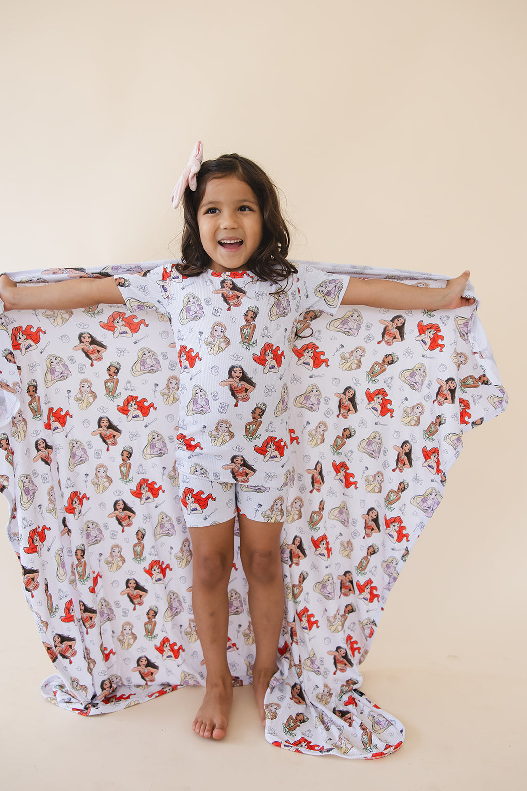 Doodle Princess (ribbed) - Biker Short Set