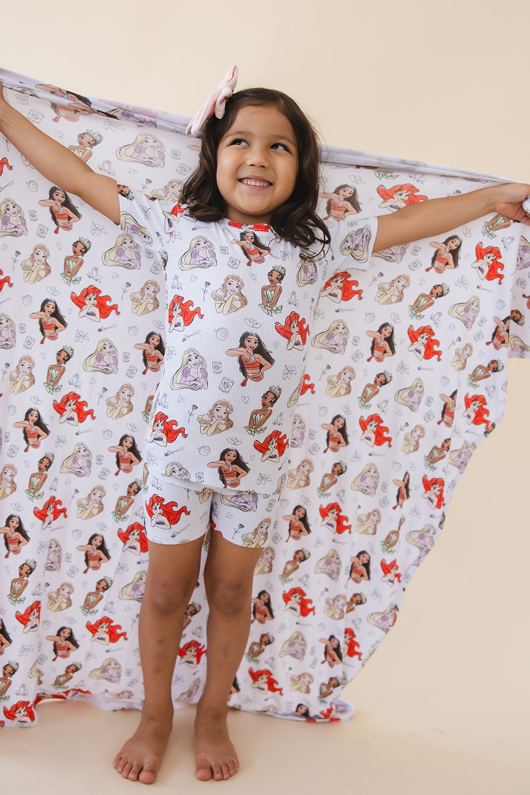 Doodle Princess (ribbed) - Biker Short Set