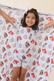 Doodle Princess (ribbed) - Biker Short Set