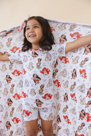 Doodle Princess (ribbed) - Lightweight Blanket