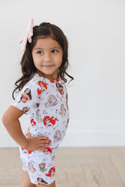 Doodle Princess (ribbed) - Biker Short Set