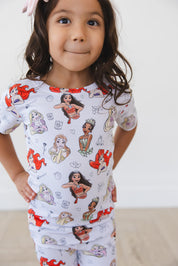 Doodle Princess (ribbed) - Biker Short Set