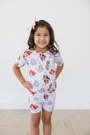 Doodle Princess (ribbed) - Biker Short Set