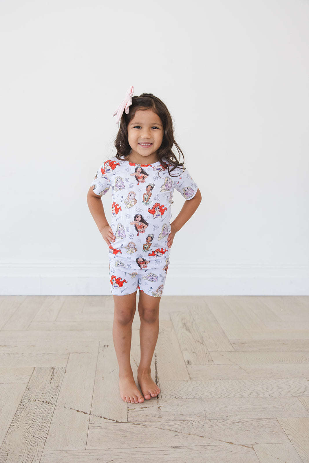 Doodle Princess (ribbed) - Biker Short Set