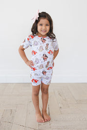 Doodle Princess (ribbed) - Biker Short Set