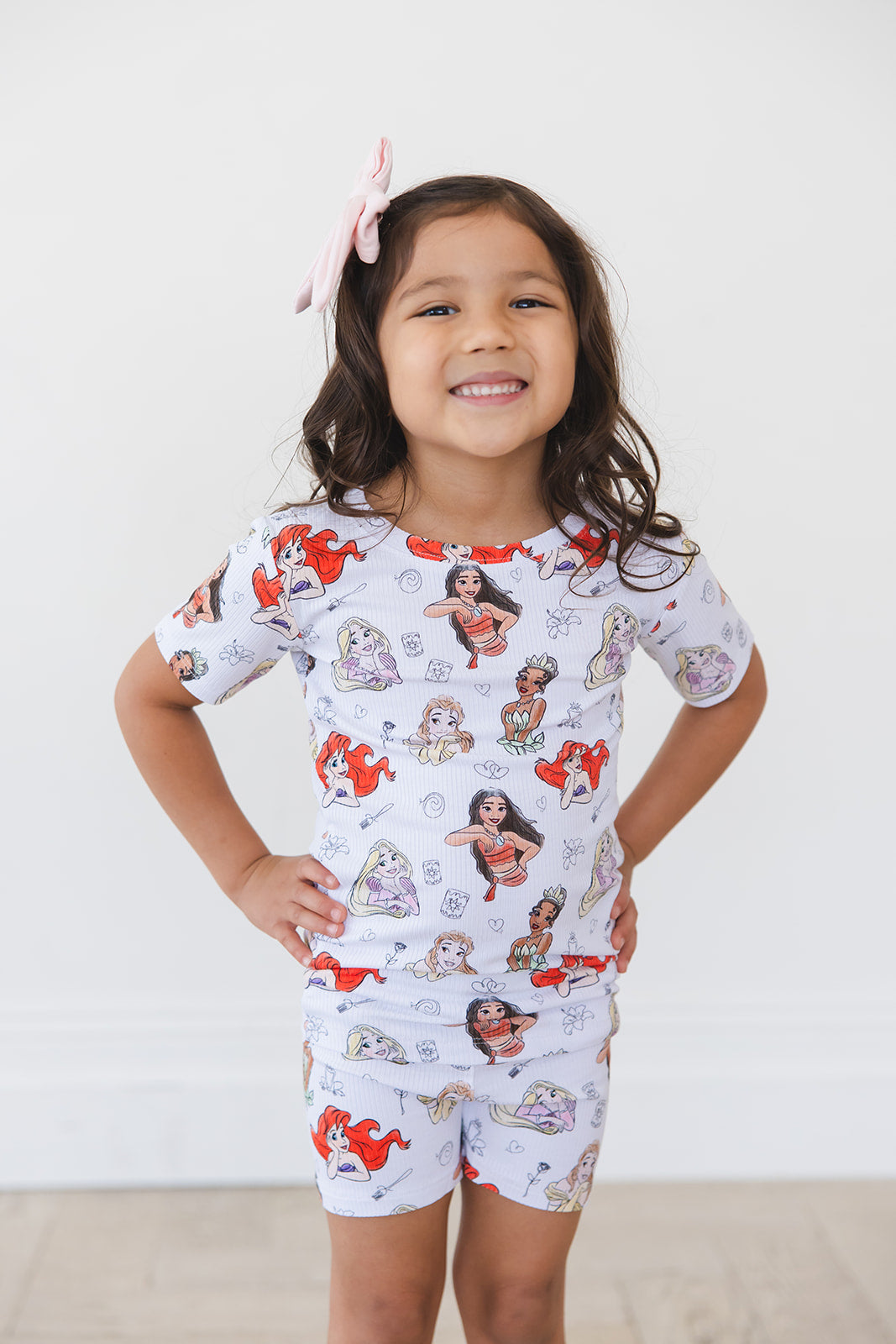 Doodle Princess (ribbed) - Biker Short Set