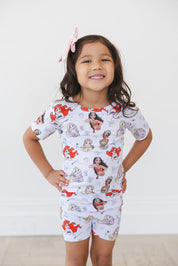 Doodle Princess (ribbed) - Biker Short Set