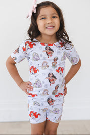 Doodle Princess (ribbed) - Biker Short Set