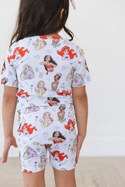 Doodle Princess (ribbed) - Biker Short Set